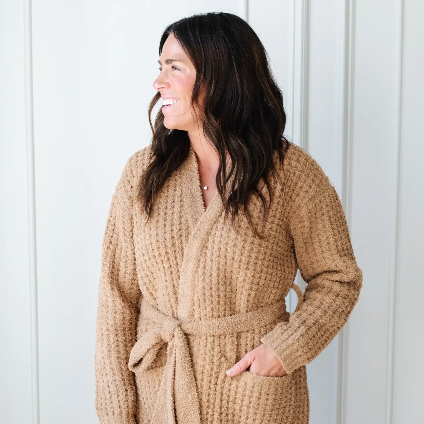 Waffle Knit Robe Medium