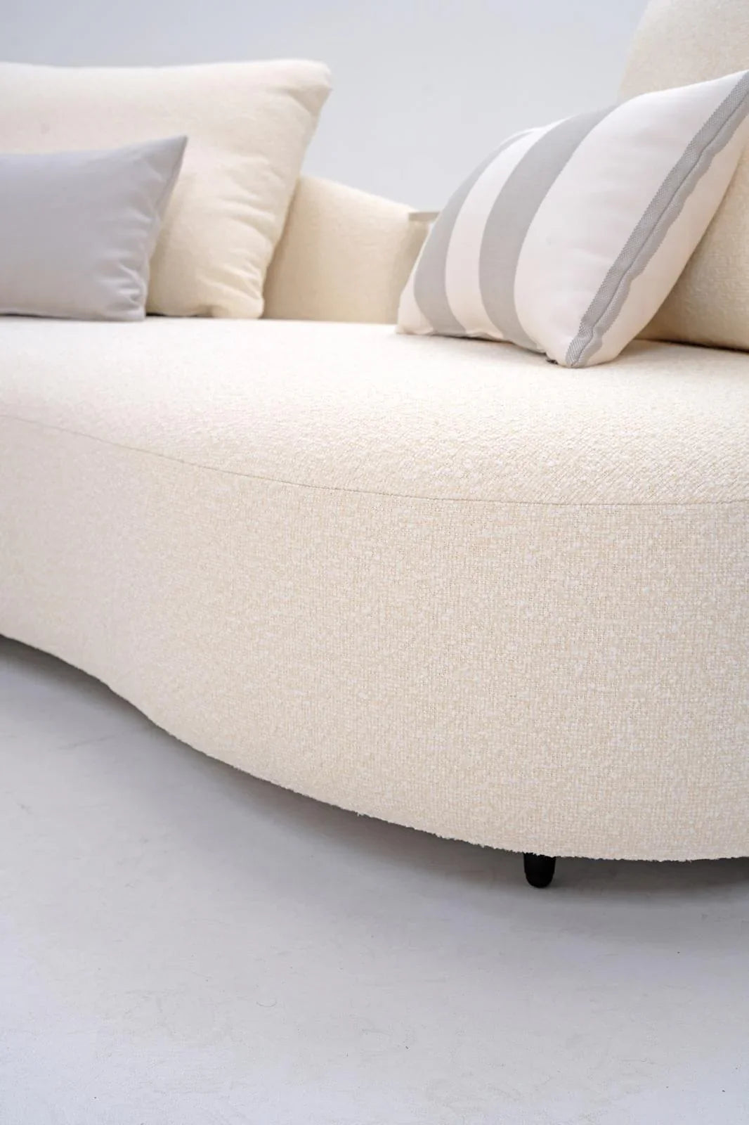 Serene Outdoor Sofa 91" – Cream Bouclé All-Weather