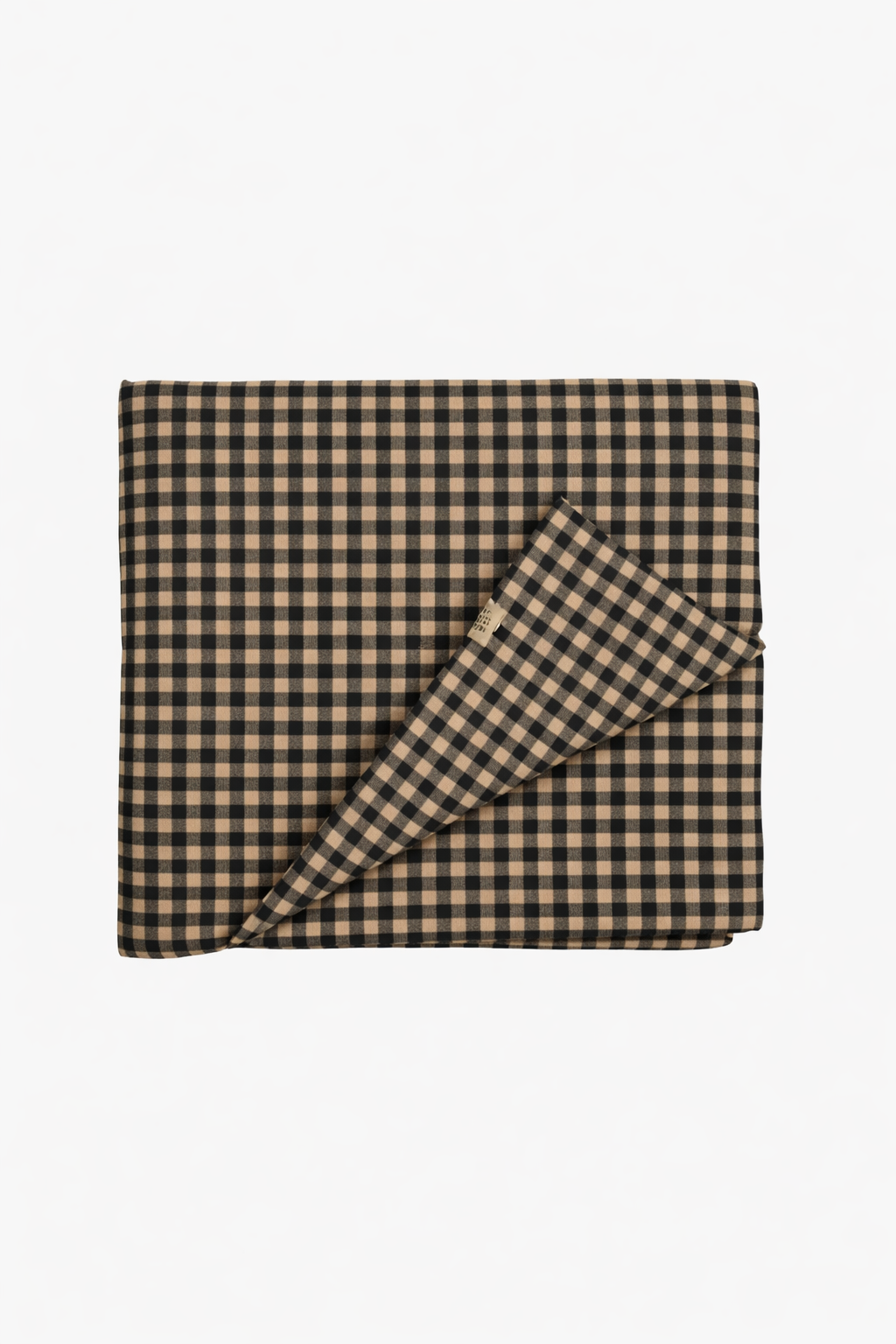 Brown Black Gingham Crib Quilted Blanket