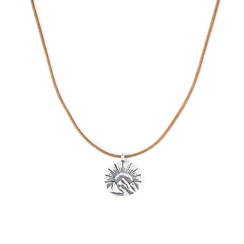 Tiny Charm - Mountain Sunrise Necklace