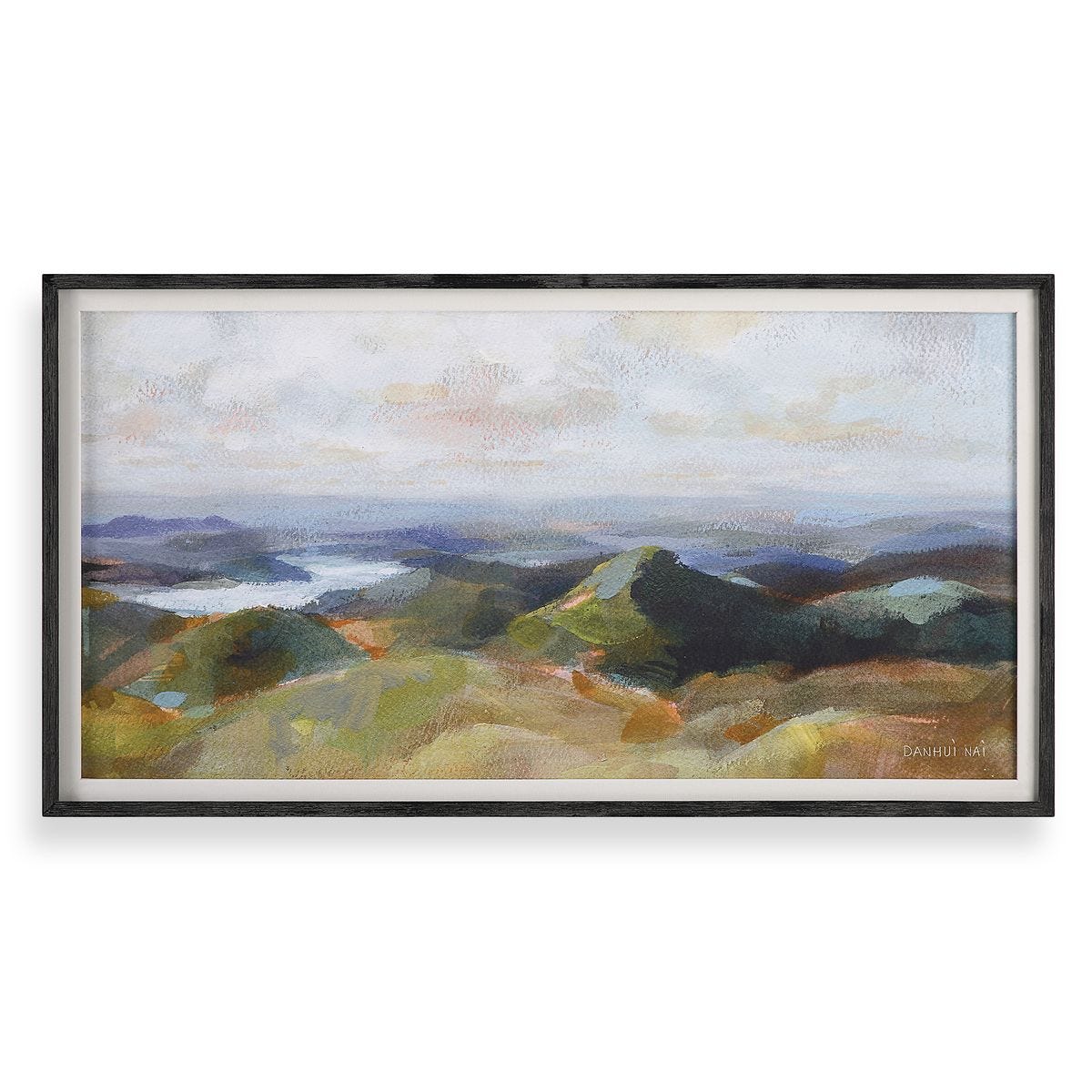 Above the Lakes Framed Print
