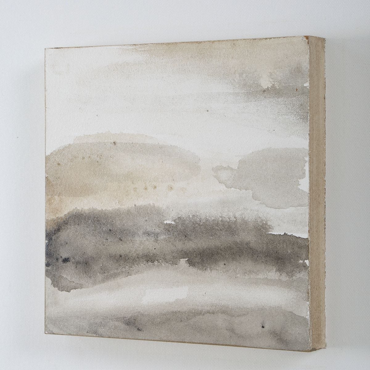 Studying Sepia Hand Painted Canvases - Set of 4