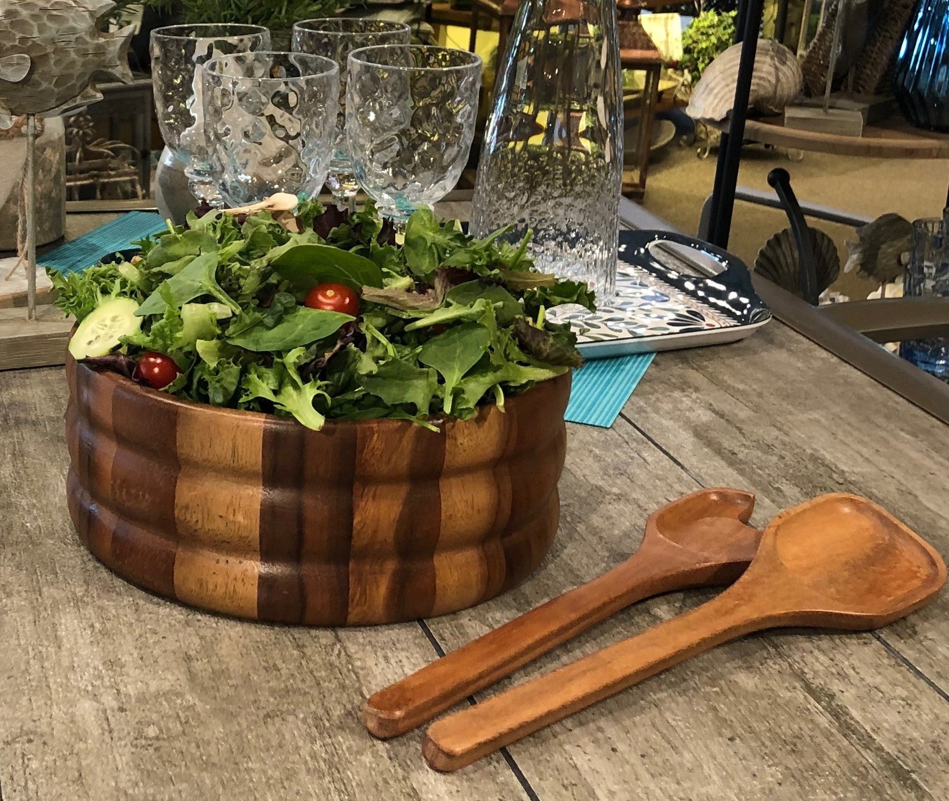 Extra Large Salad Bowl with Servers - 330C3