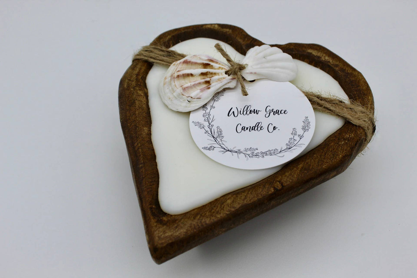 Heart Dough Bowl Candle