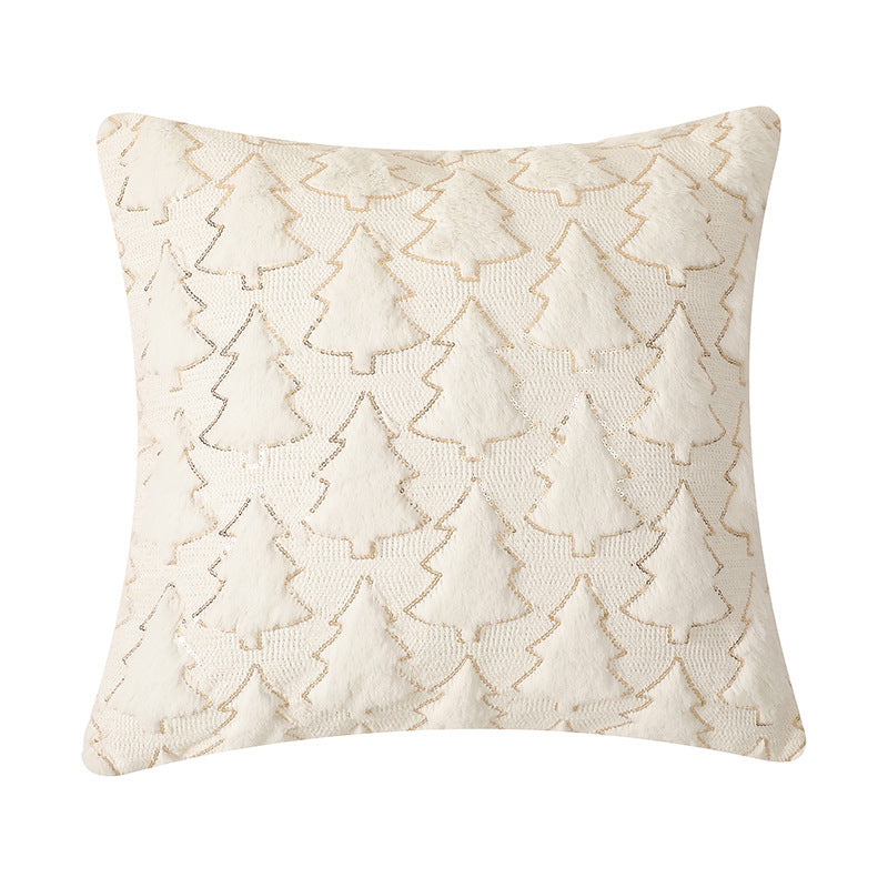 pillow bedroom headboard cushion Christmas tree romantic plush pillowcase 