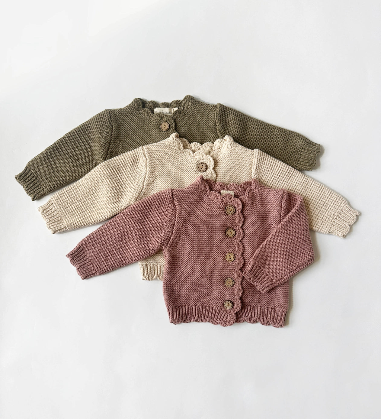 Dressy Cotton Knit Cardigan Sweater
