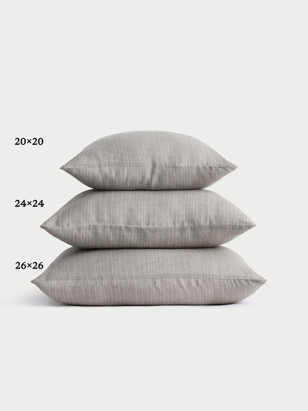 Striped Linen Throw Pillow