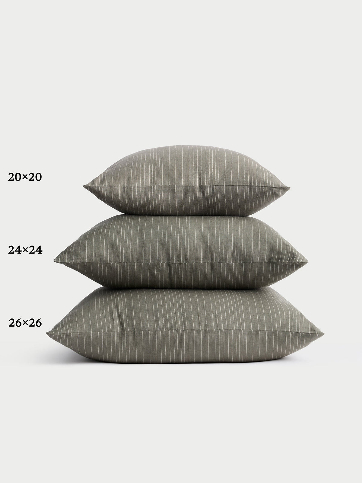Striped Linen Throw Pillow