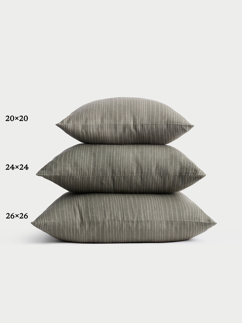 Striped Linen Throw Pillow