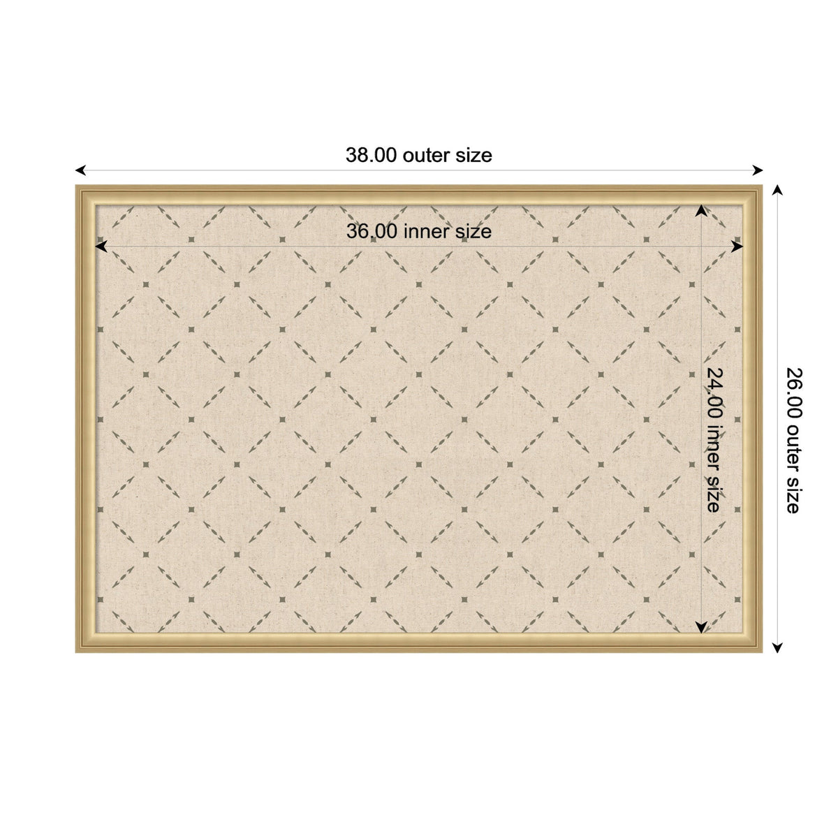 Pinboard Green Lattice Print