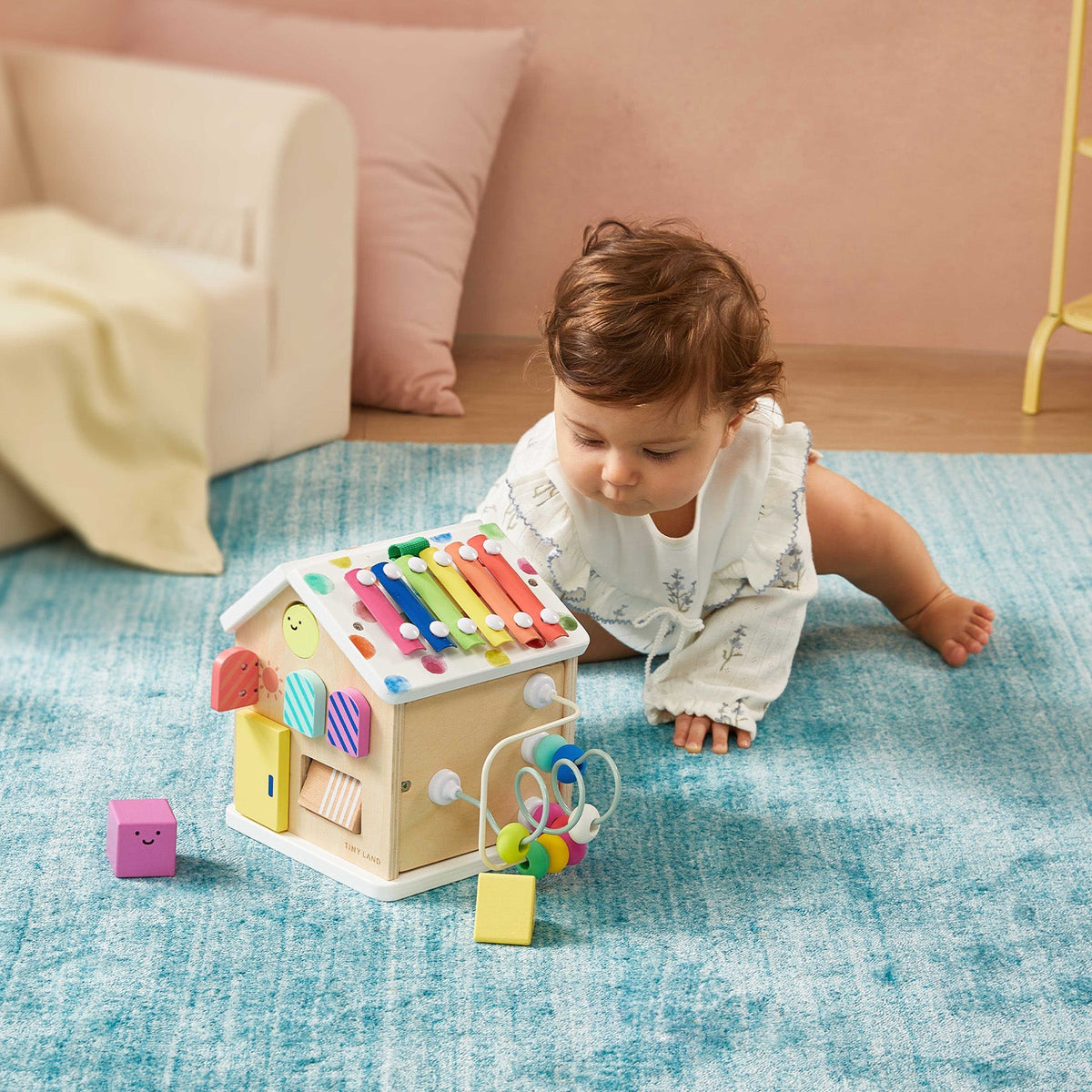 Brain & Hands Playset β Montessori Box (4β6 Months) + Activity Cube