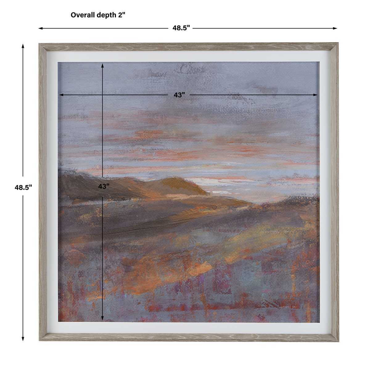 Dawn on the Hills Framed Print