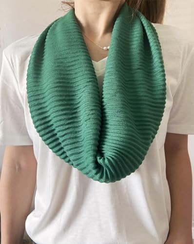 stylesilove Women Crinkle Pleated Square Scarf Solid Color Neckerchief Soft Bandana Small Shawl Neck Wraps for All Season