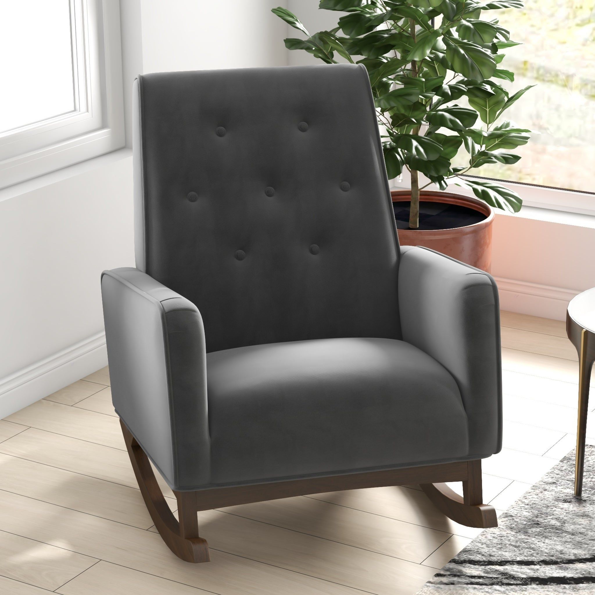 Demetrius - Mid-Century Modern Rocking Chair