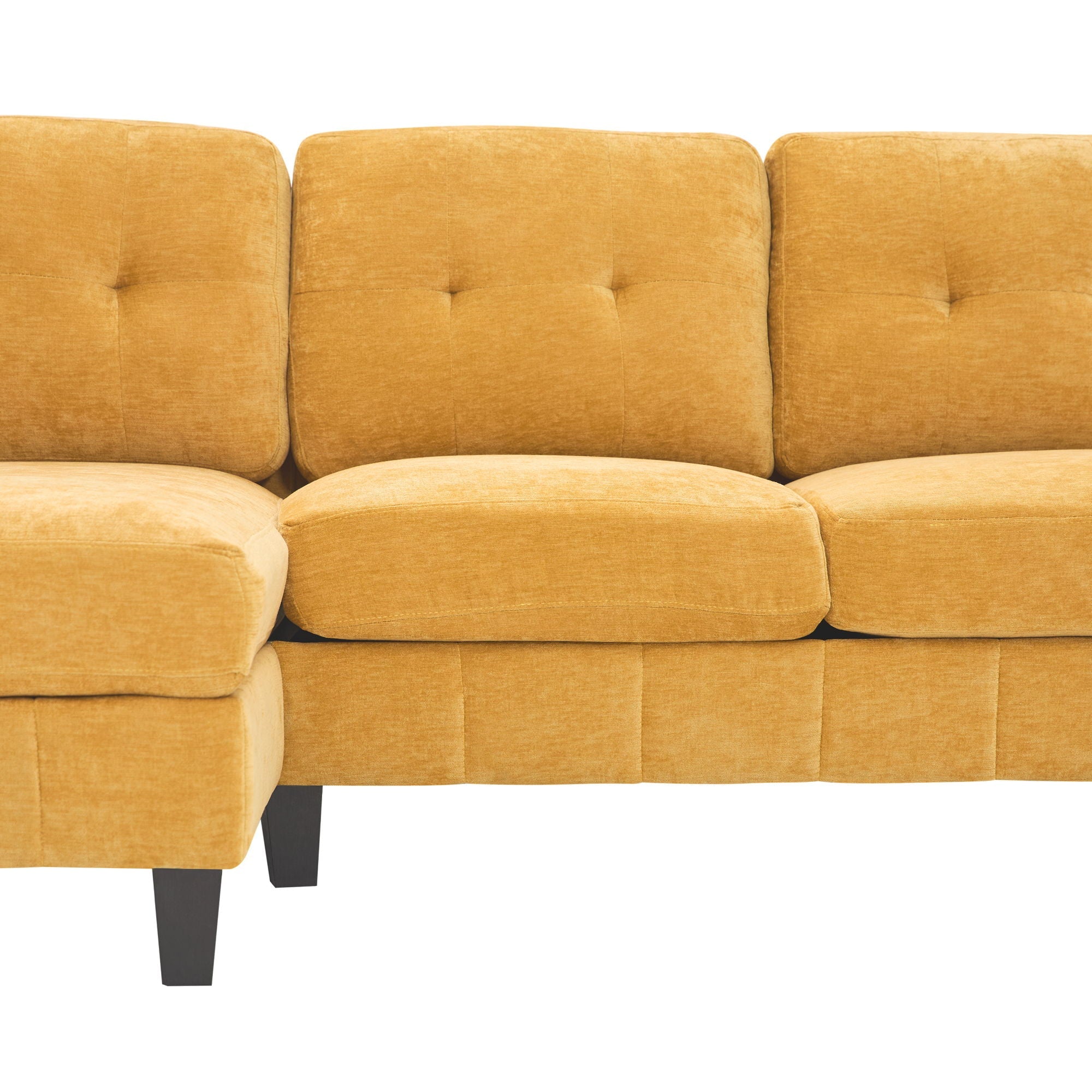 U-Shaped Sectional Sofa 103.5" Fabric Couch With Dual Chaise Lounges, Storage Pockets, Armrest Pillows