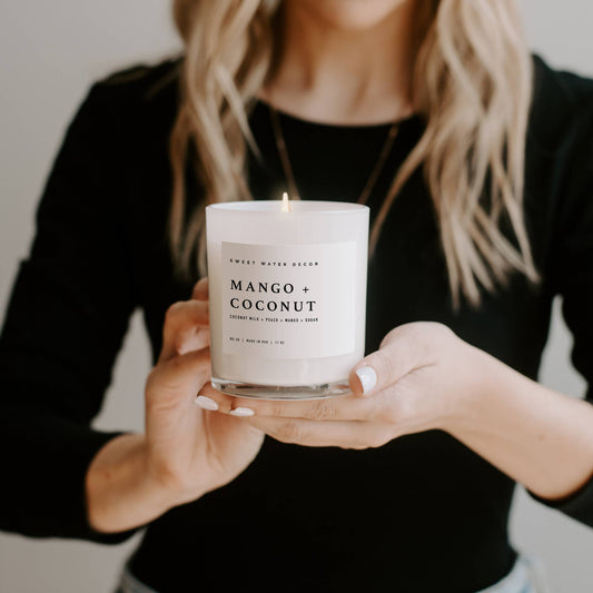 Mango and Coconut 11 oz Soy Candle