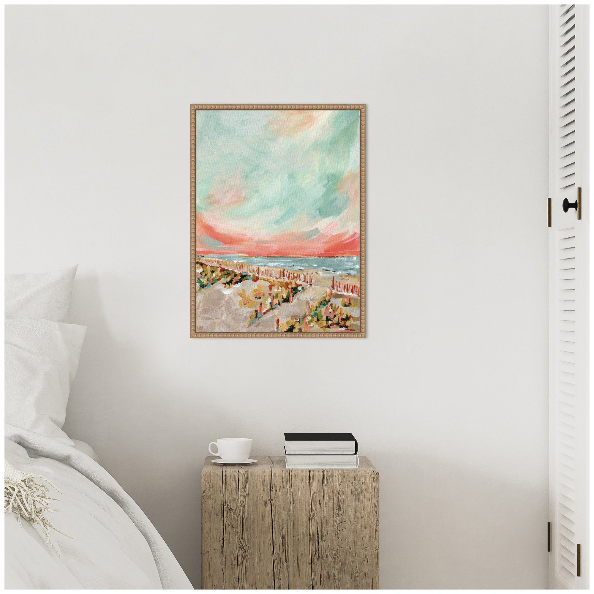 Sylvie Landscape 03 Beach Framed Canvas by Annie Quigley