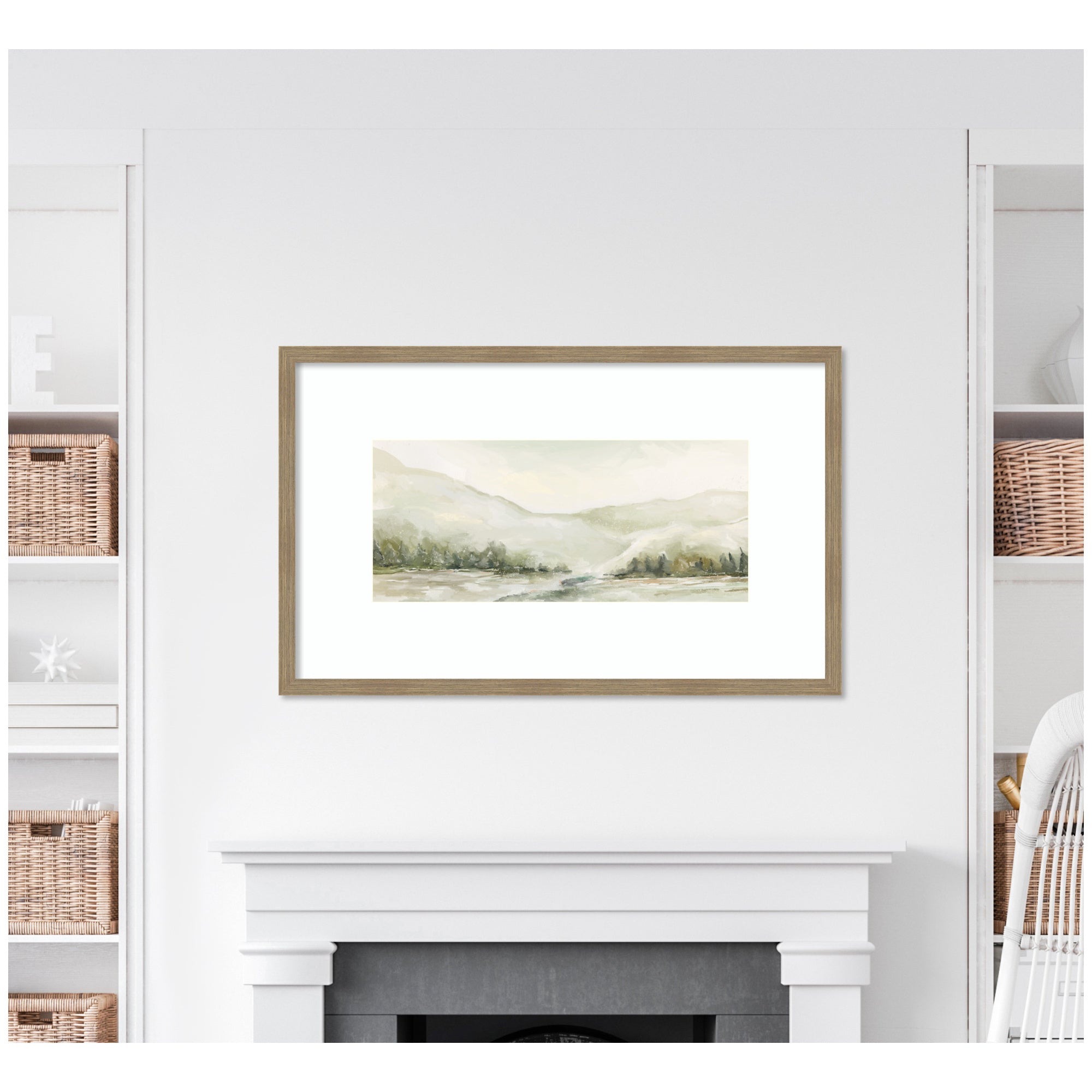AQ Winter Landscape No. 6 by Annie Quigley Framed Wall Art Print