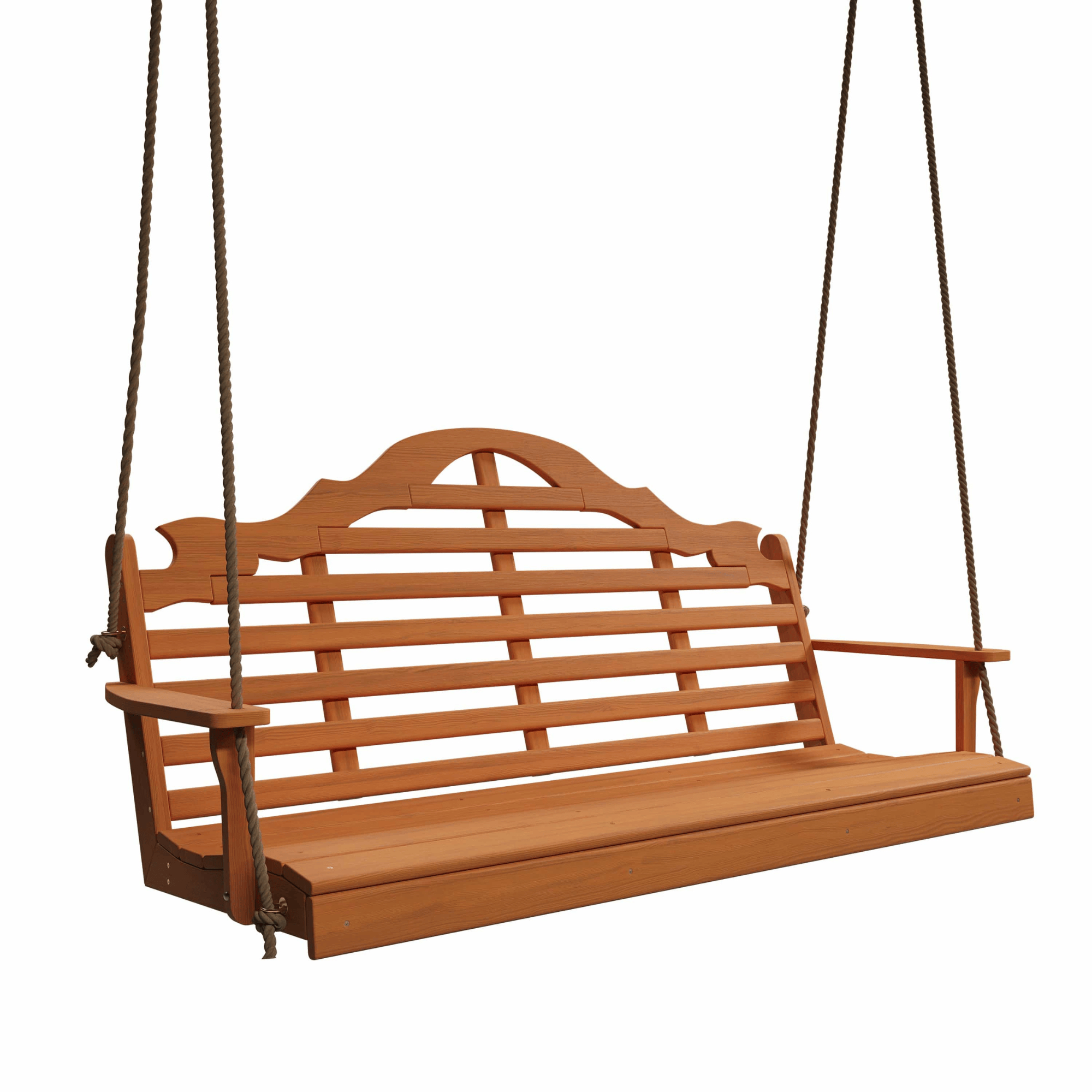 Keystone Amish Co. 6 Foot Milan Red Cedar Porch Swing without Cupholders