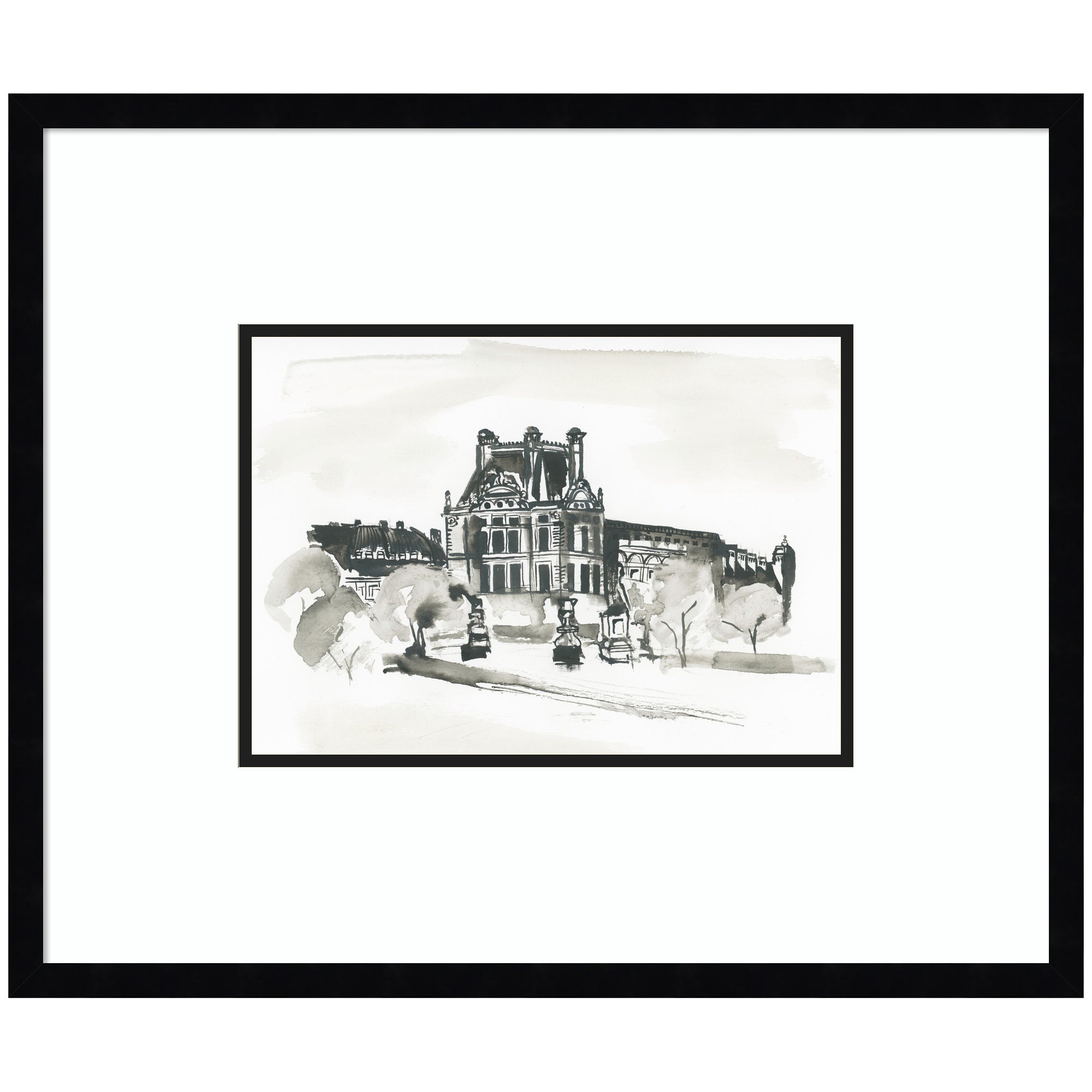 Postcard Paris by Teju Reval Framed Wall Art Print