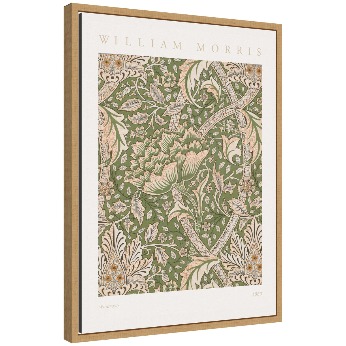 Sylvie Poster William Morris Windrush 1883 Framed Canvas by The Art Institute of Chicago