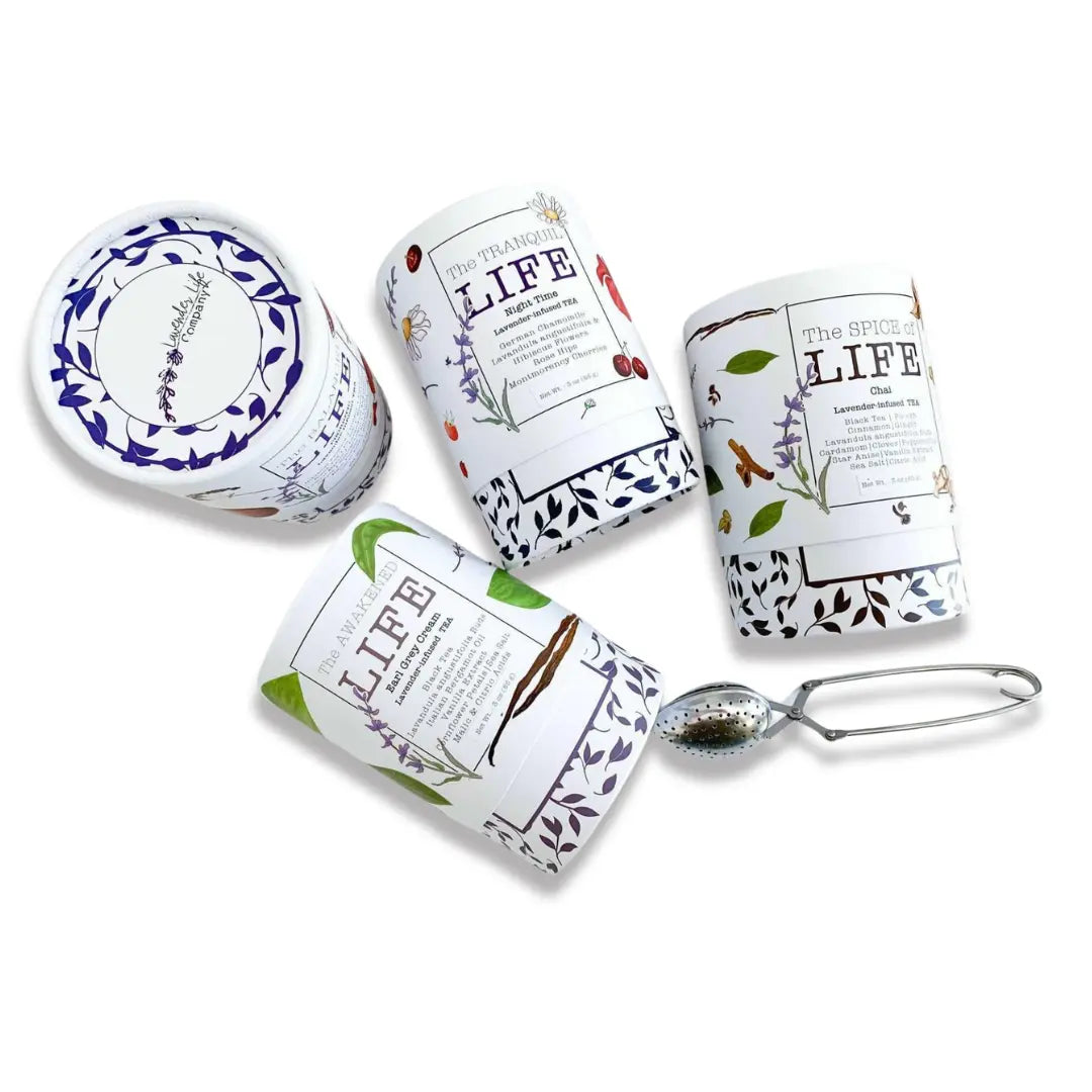 Lavender Tea - Set of 4 Full Size Loose Teas