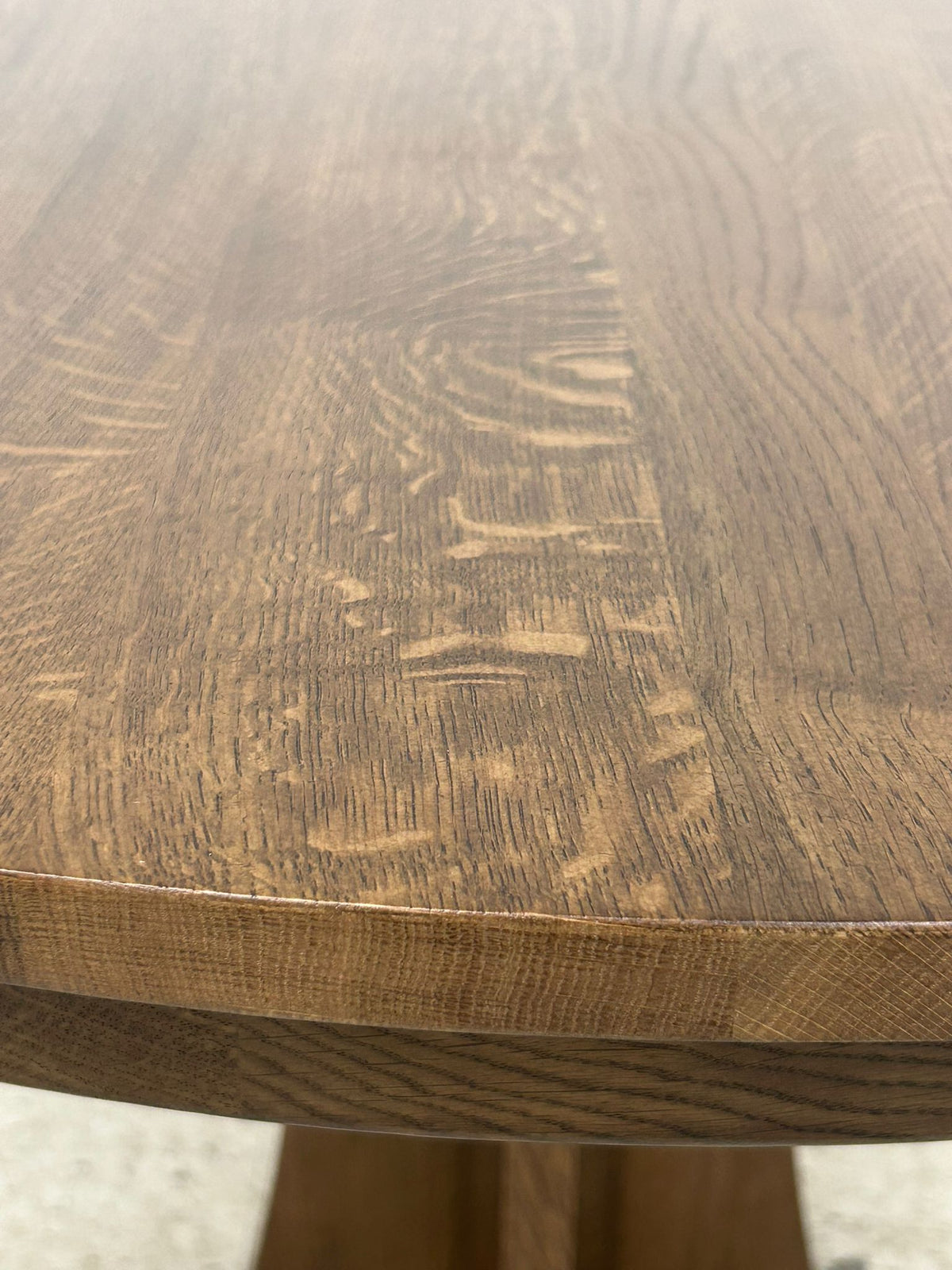 Mission Quarter Sawn Oak Round Dining Table, Kitchen Table - 40"