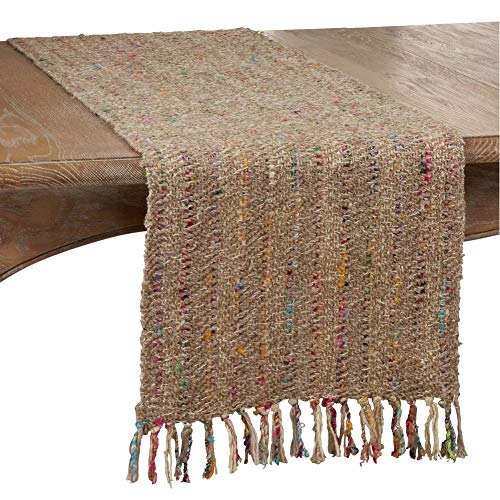 Lush Thin Striped 100% Cotton Table Runner 16 x 72 Inch – Table Cover for Home Décor, Dining Table, Banquets, Holidays and Special Events