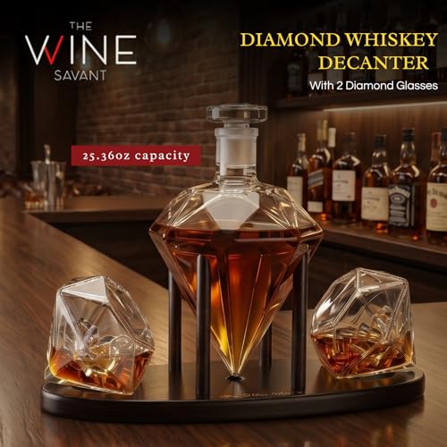 Diamond Decanter Gift Premium Barware Gift Elegant Drinkware Collection