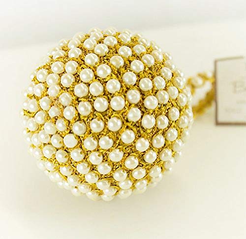 Fennco Styles Handmade Rhinestones & Jute Design Holiday Christmas Tree Ball Ornaments 3" Round, 2-Piece Set