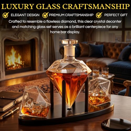 Diamond Decanter Gift Premium Barware Gift Elegant Drinkware Collection