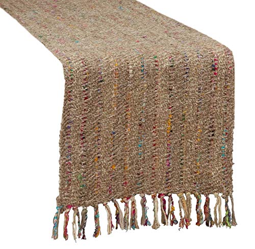 Lush Thin Striped 100% Cotton Table Runner 16 x 72 Inch – Table Cover for Home Décor, Dining Table, Banquets, Holidays and Special Events