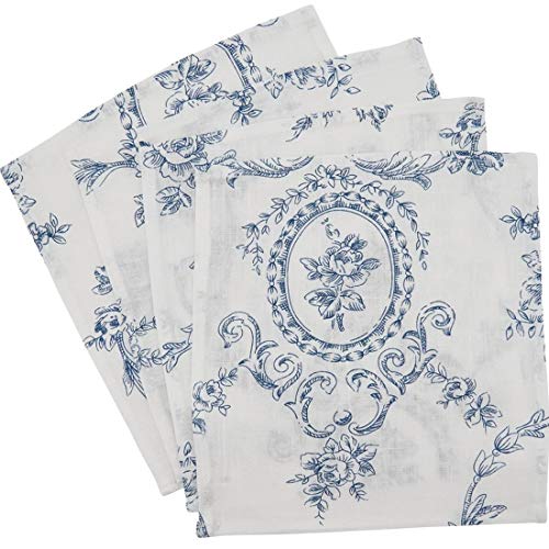 Floral Story Pure 100% Pure Linen Table Runner - Indigo Elegant Table Cover for Home, Dining Room, Weddings, Banquets, Holidays and Special Occasions