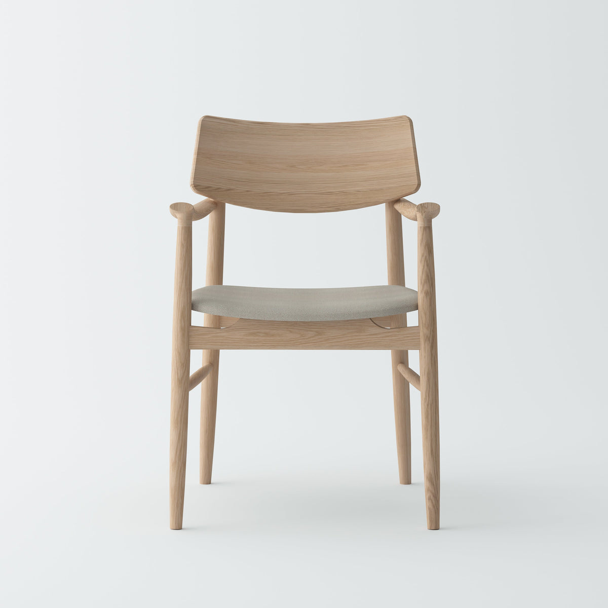 Isabella Mid Century round dining table set - Oak