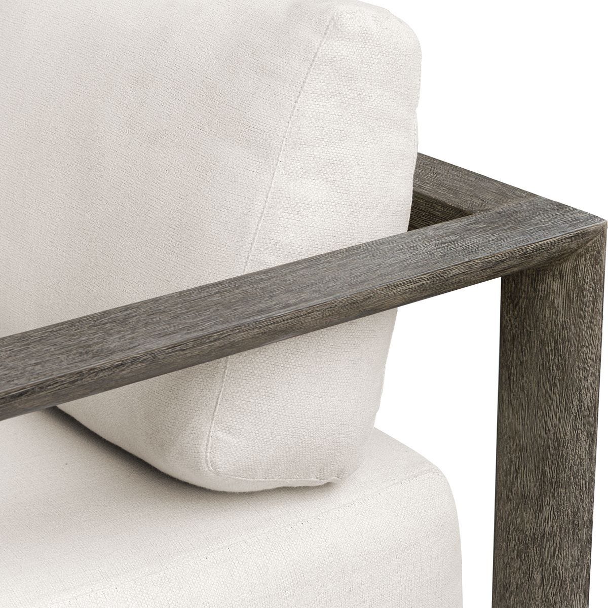 Remsen Outdoor 3-Seat Sofa - Weathered Gray/Oyster