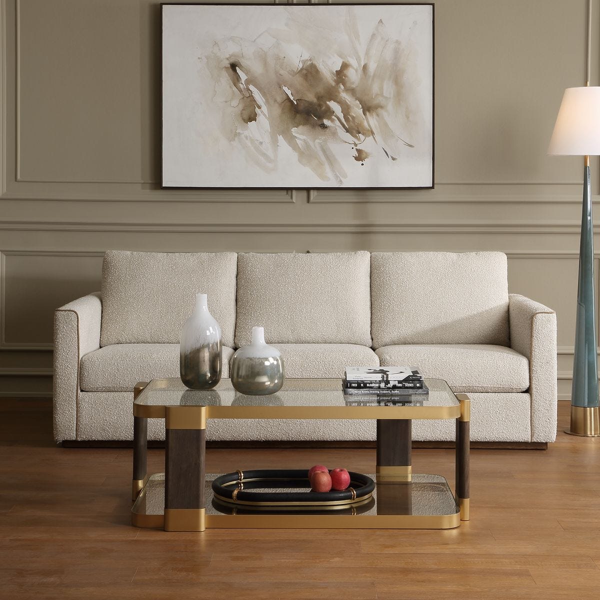 Lorien Cream Boucle Sofa