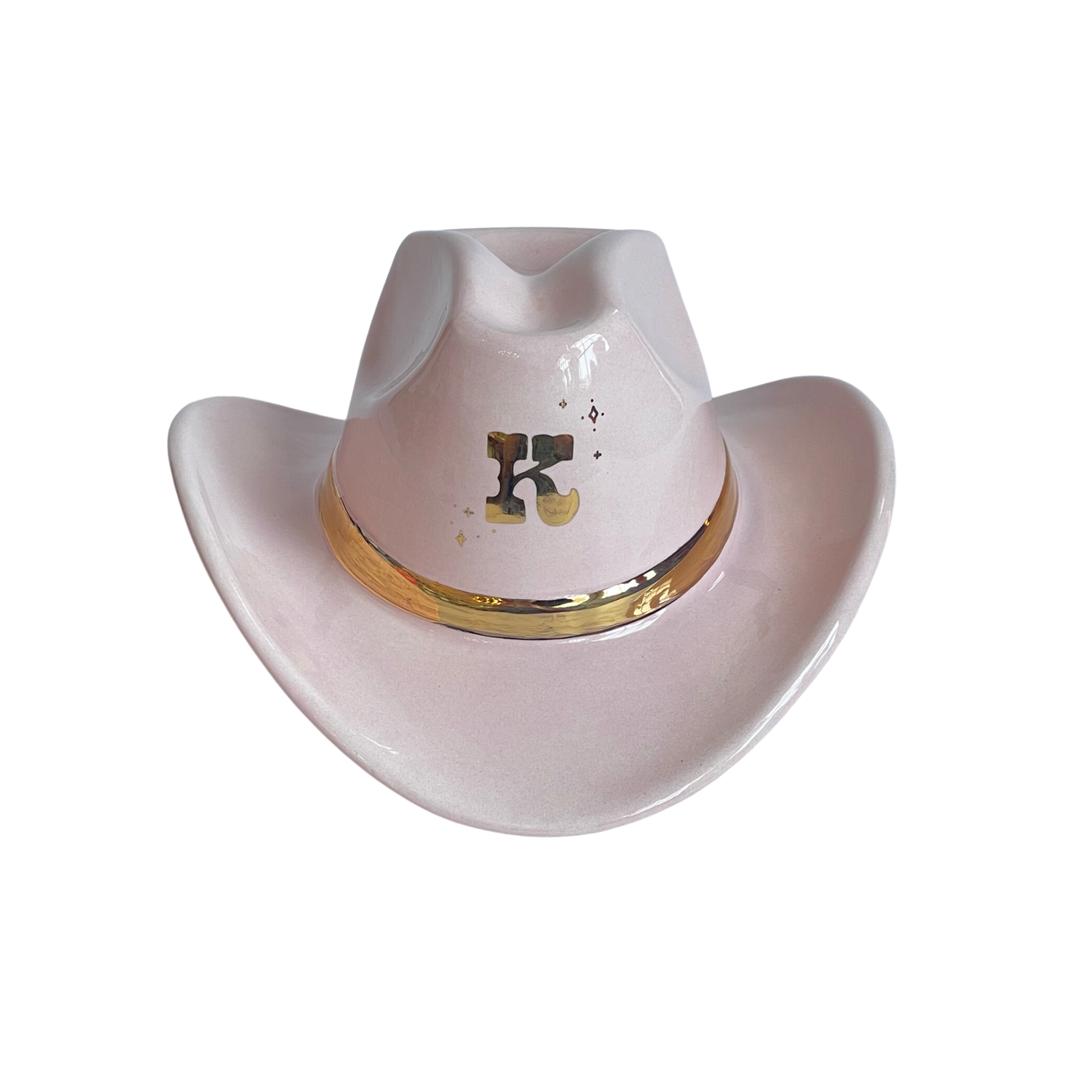 Sparkle Confetti Monogrammed Cowboy Hat