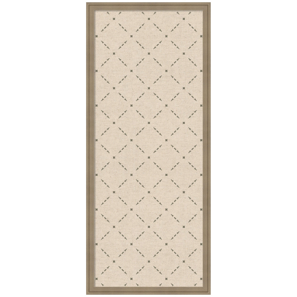 Pinboard Green Lattice Print