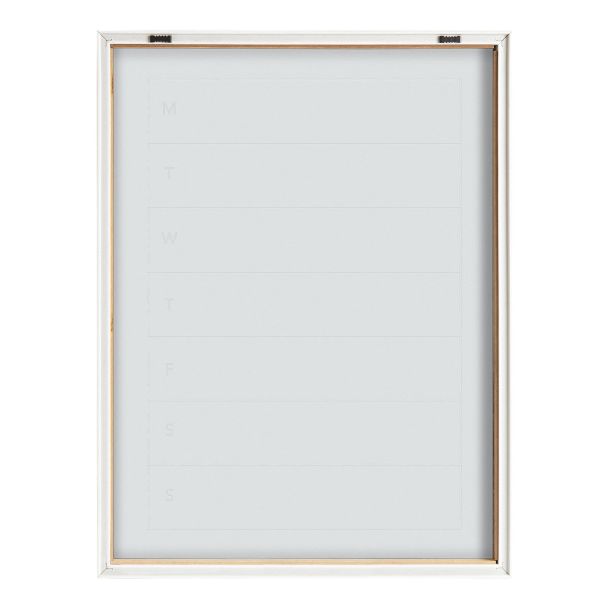 Blake Weekly Menu Framed Printed Glass by The Creative Bunch Studio