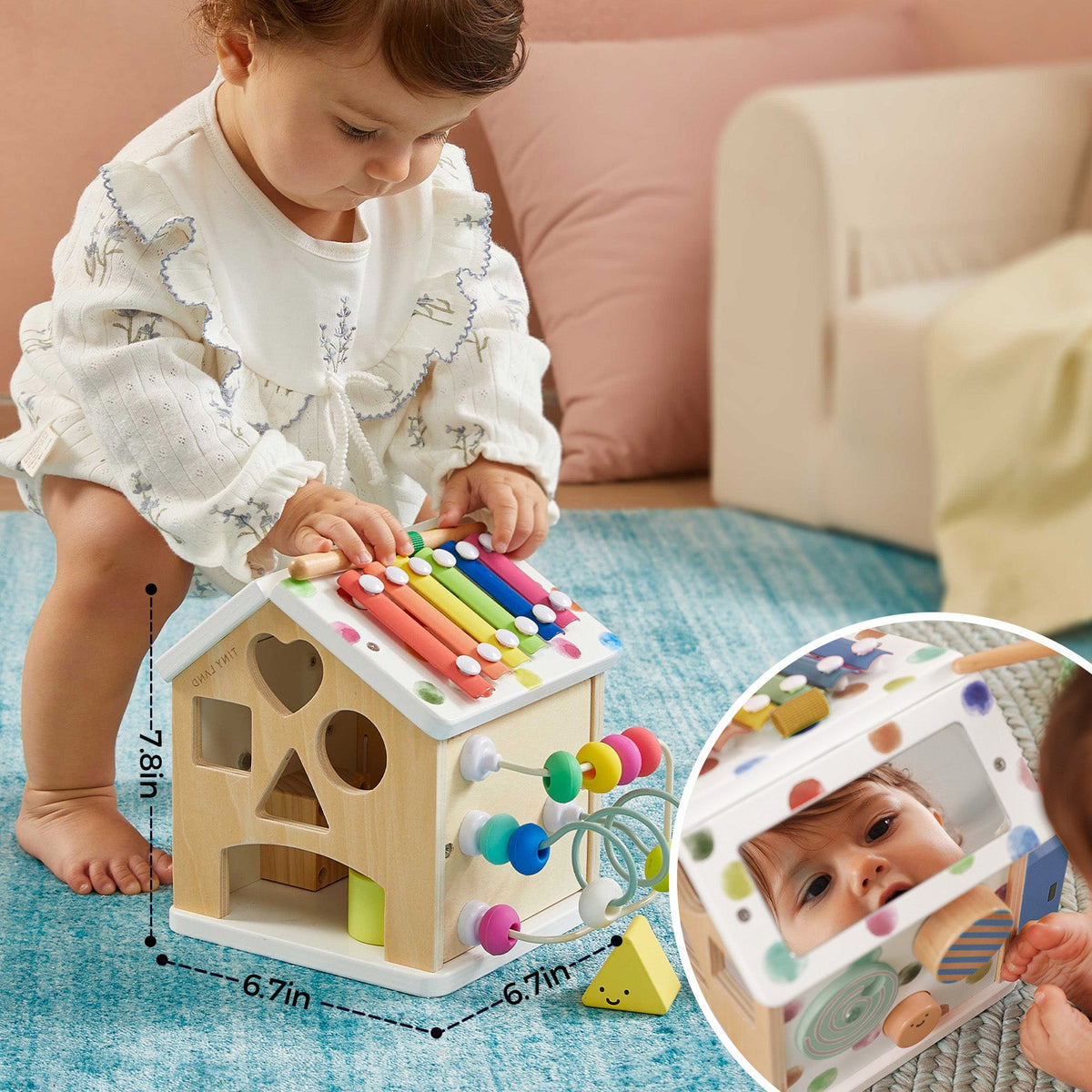 Brain & Hands Playset β Montessori Box (4β6 Months) + Activity Cube