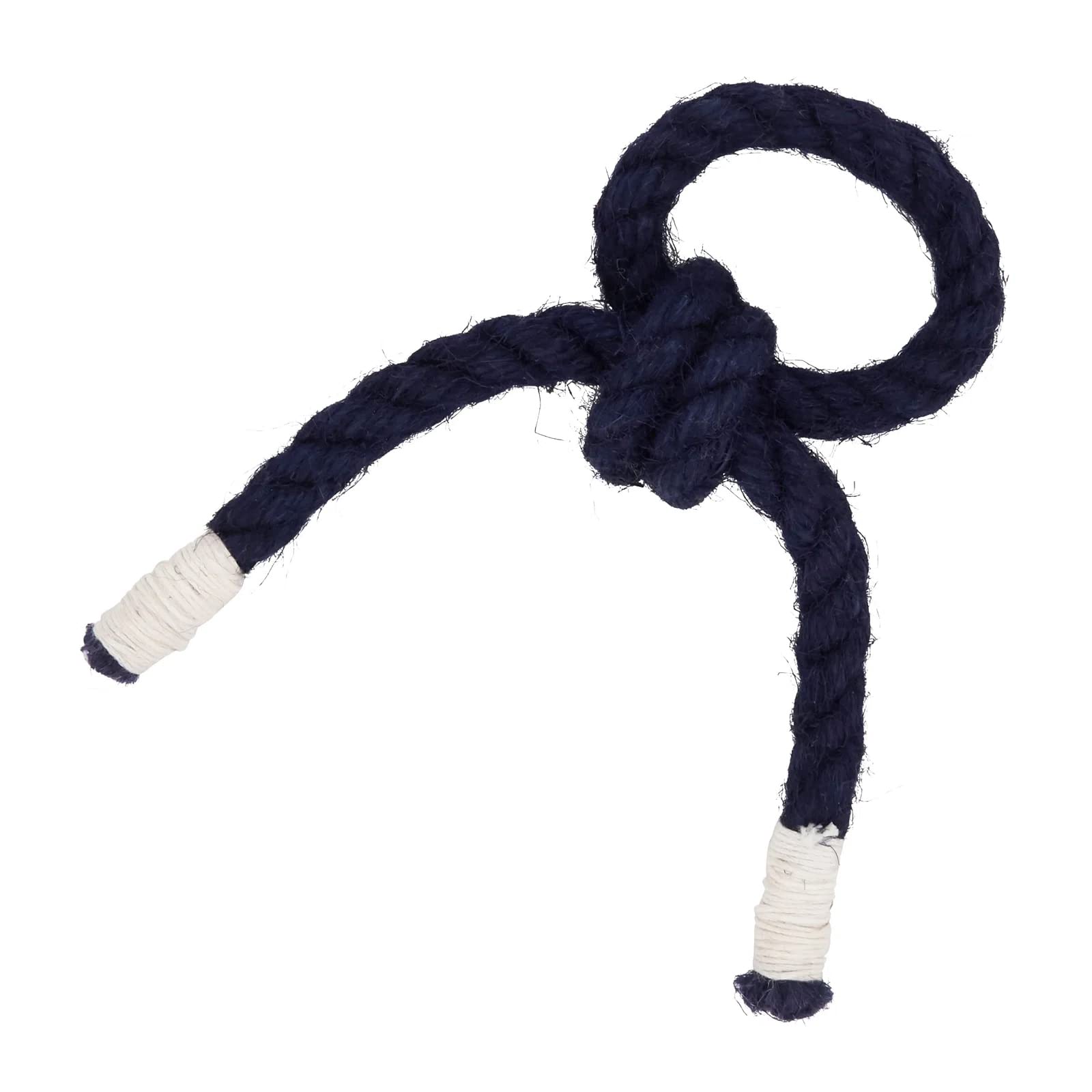Fennco Styles Handmade Knotted Rope Napkin Rings, Set of 4 - Natural Cotton Napkin Holders for Dining Table, Home, Banquets, Holidays, Family Gatherings and Special Events