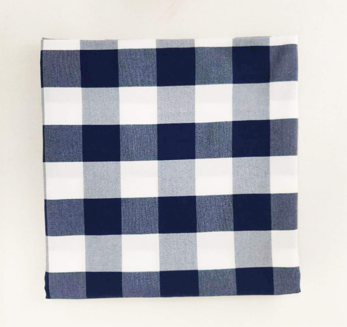 Fennco Styles Buffalo Check Design Cloth Napkins 18" W x 18" L, Set of 4 - Handmade in USA - Plaid Rustic Dinner Napkins for Everyday Use, Banquet, Holiday, Family Gathering and Special Occasion