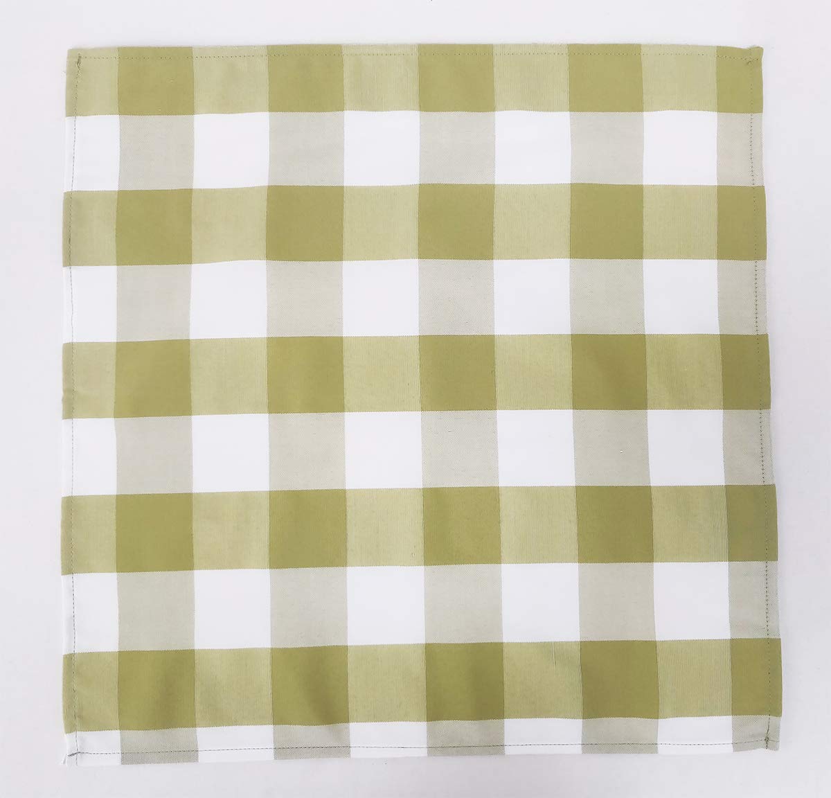 Fennco Styles Buffalo Check Design Cloth Napkins 18" W x 18" L, Set of 4 - Handmade in USA - Plaid Rustic Dinner Napkins for Everyday Use, Banquet, Holiday, Family Gathering and Special Occasion