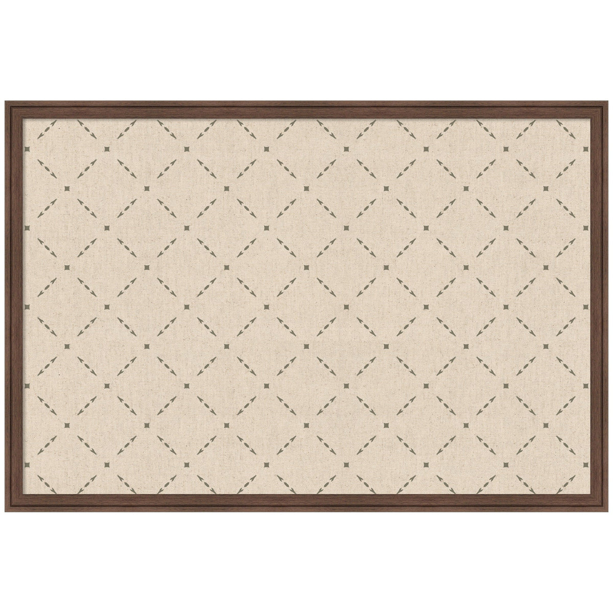 Pinboard Green Lattice Print