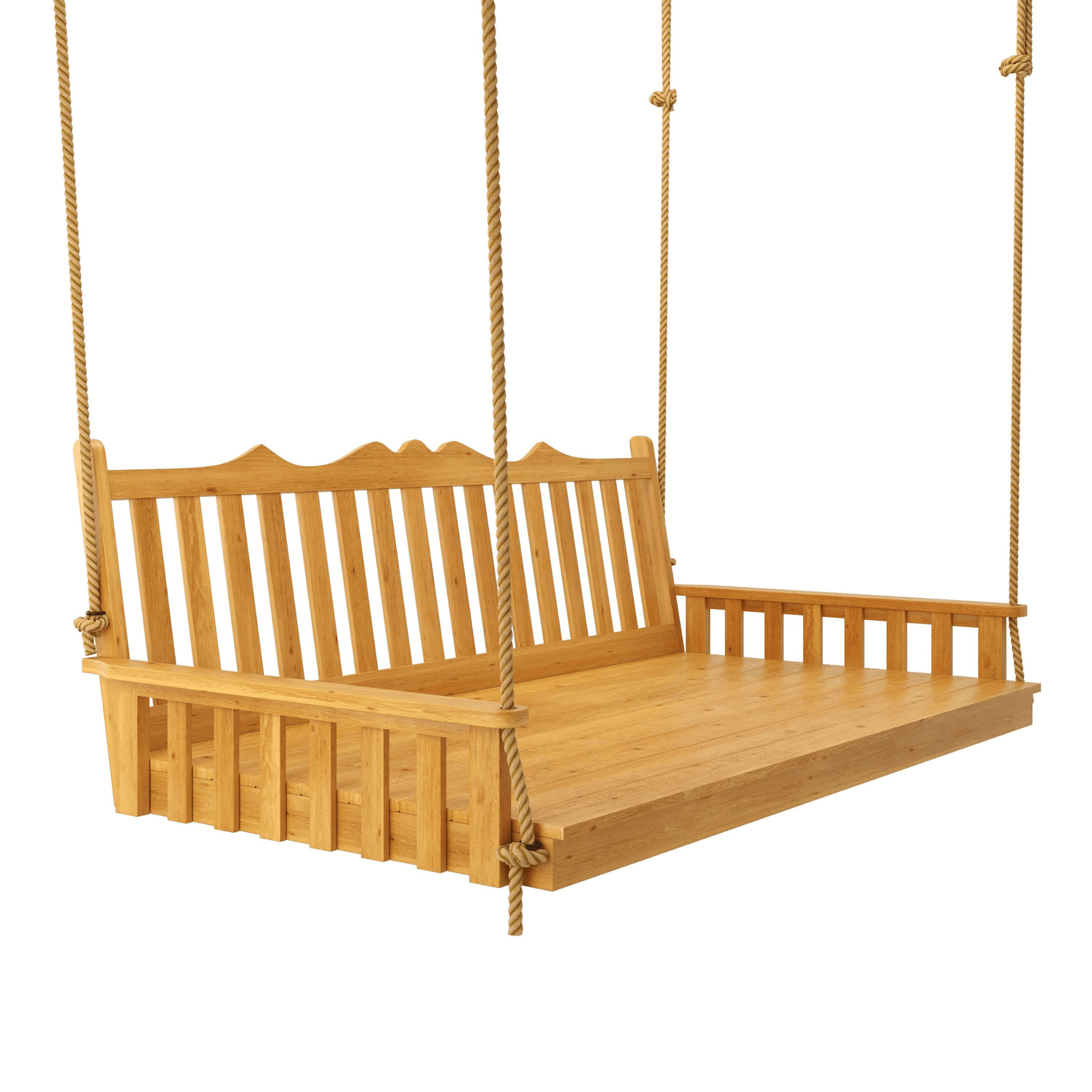 Keystone Amish Co. 6 Foot York Red Cedar Swing Bed, Natural Stain