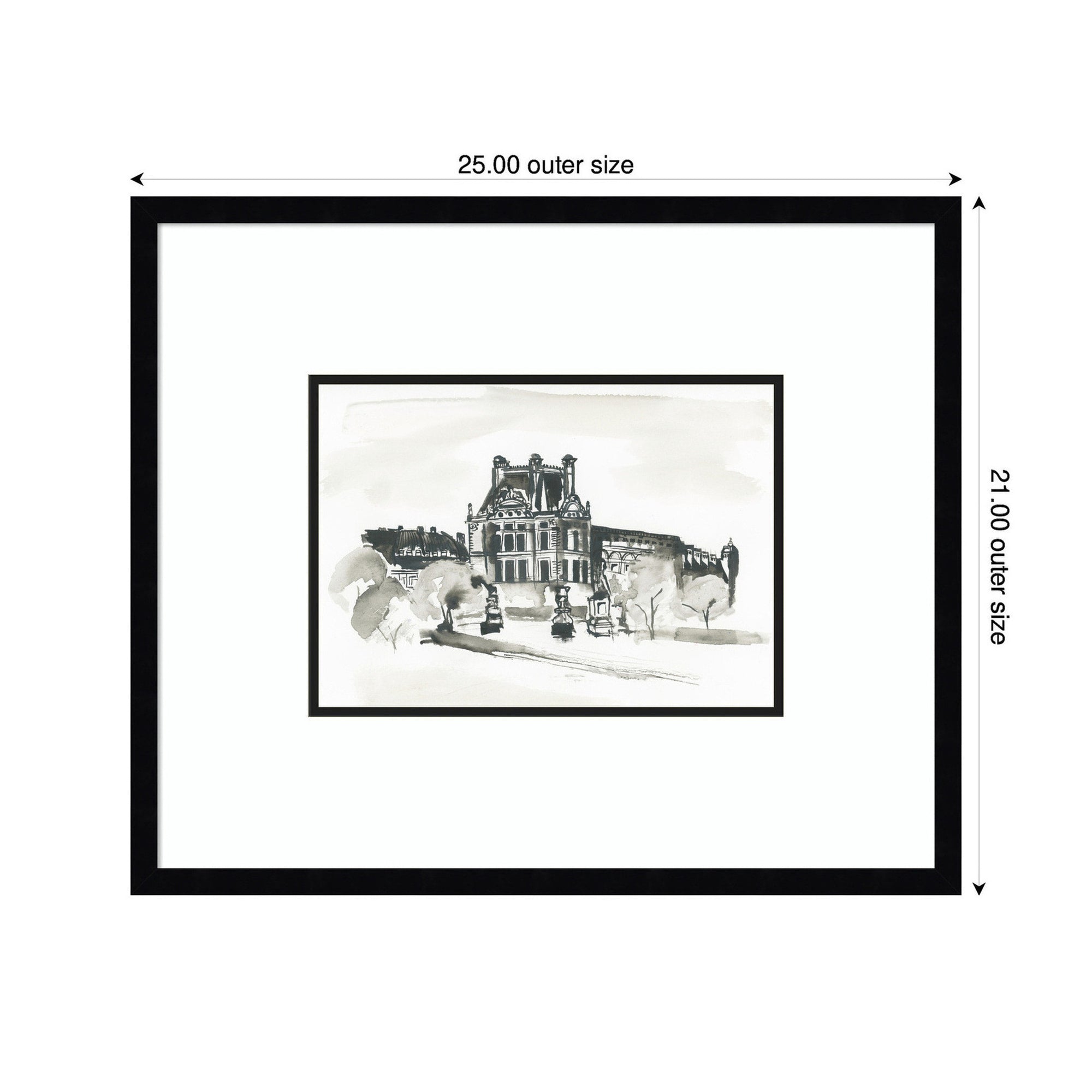 Postcard Paris by Teju Reval Framed Wall Art Print
