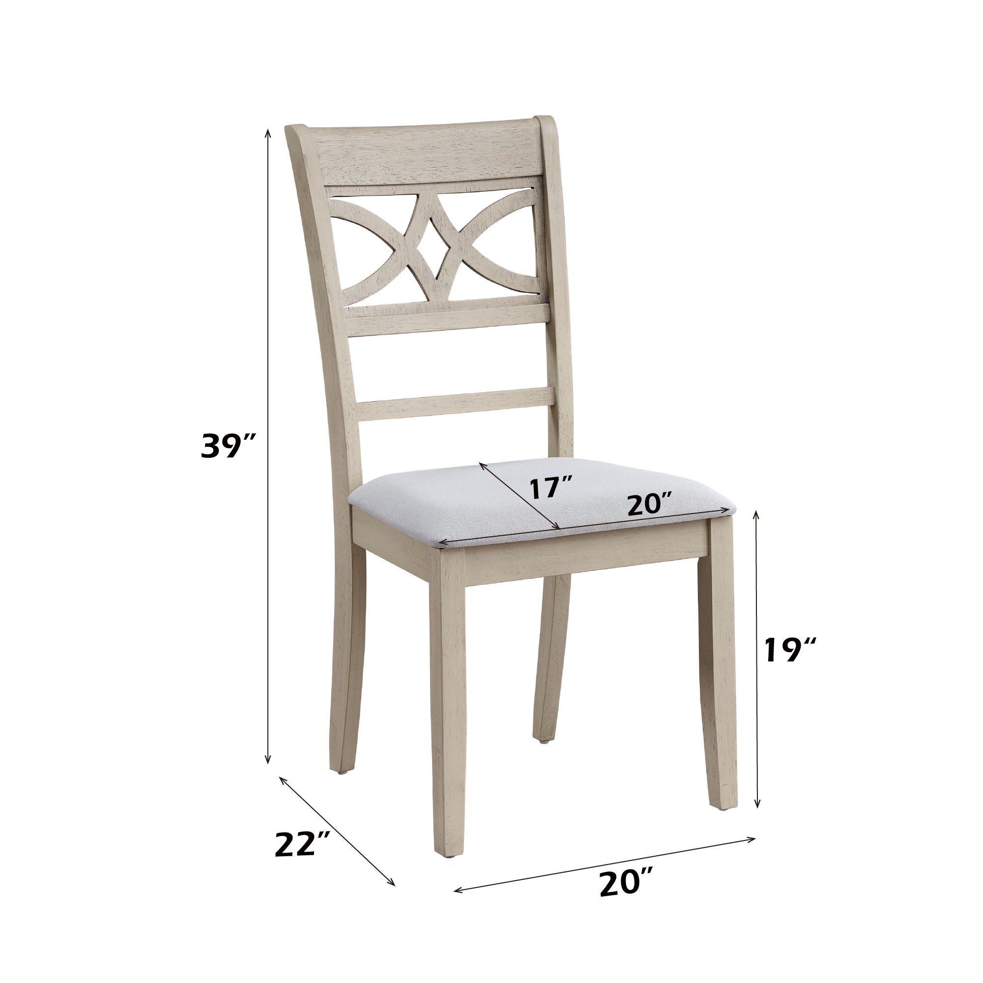 Ferris - Side Chair (Set of 2) - Antique Gray