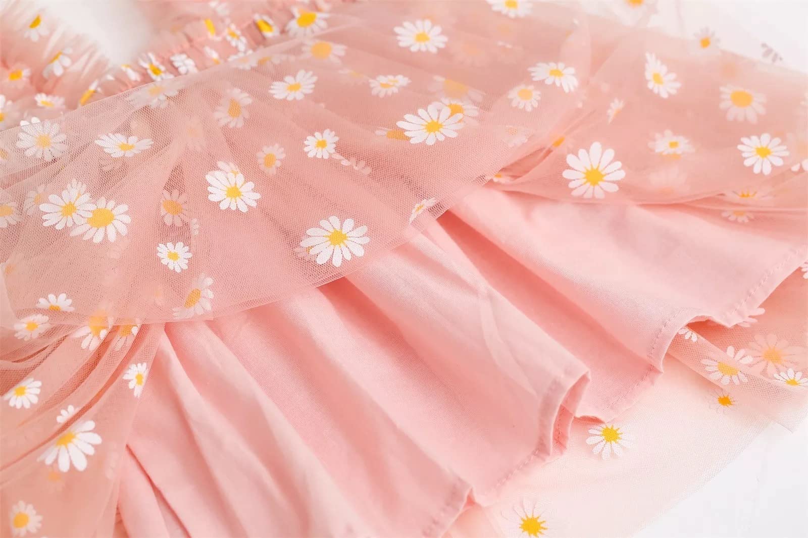 stylesilove Baby Toddler Girls Sleeveless Fruit Daisy Mesh Tulle Flower Girl Dress Birthday Wedding Party Tutu Sundress