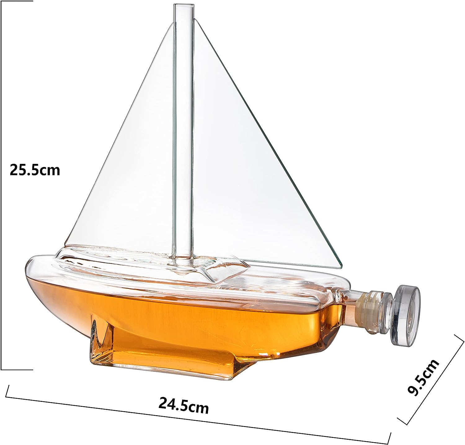 Sailboat Whiskey Wine Decanter Ship Ship Decanter Set 750ML Drink Dispenser For Wine