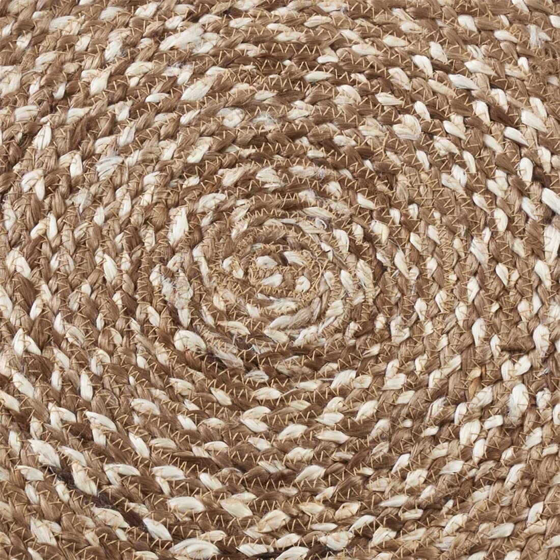 100% Jute Woven Design Farmhouse Placemats 16 Inch Round, Set of 4 - Natural Braided Table Mats for Home, Dining Room, Banquets, Family Gathering and Special Occasion